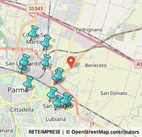 Mappa Via Mantova, 43122 Parma PR, Italia (2.1725)