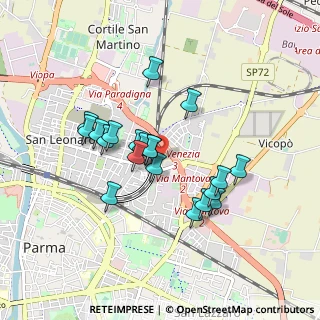 Mappa Via Vasco da Gama, 43122 Parma PR, Italia (0.752)