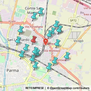 Mappa Via Vasco da Gama, 43122 Parma PR, Italia (0.986)
