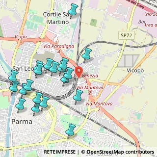 Mappa Via Vasco da Gama, 43122 Parma PR, Italia (1.192)