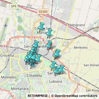 Mappa Via Vasco da Gama, 43122 Parma PR, Italia (1.7605)