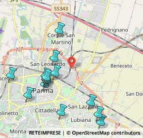 Mappa Via Vasco da Gama, 43122 Parma PR, Italia (2.285)