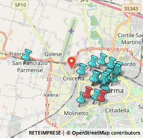 Mappa Via Giorgio Sidney Sonnino, 43126 Parma PR, Italia (1.9355)