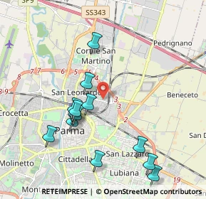 Mappa Via Venezia, 43122 Parma PR, Italia (2.05)