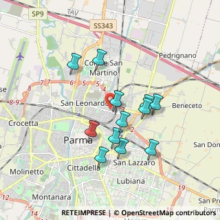 Mappa Via Venezia, 43122 Parma PR, Italia (1.59333)