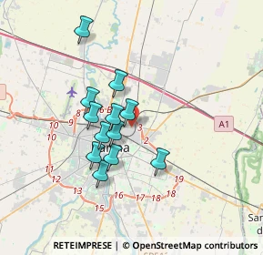 Mappa Via Venezia, 43122 Parma PR, Italia (2.77417)