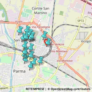Mappa Via Venezia, 43122 Parma PR, Italia (0.974)