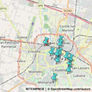 Mappa Via Savani, 43100 Parma PR, Italia (1.94917)