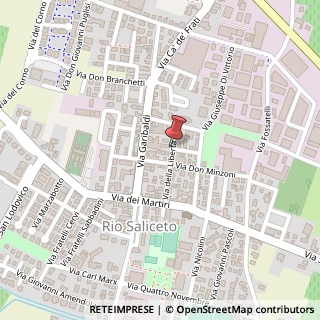 Mappa Via della Libertà,  25, 35020 Rio Saliceto, Reggio nell'Emilia (Emilia Romagna)