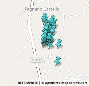 Mappa Via Regina Margherita di Savoia, 87013 Fagnano Castello CS, Italia (0.11071)