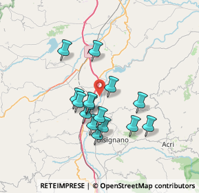 Mappa Contrada Frassia, 87043 San Marco argentano CS, Italia (6.24867)