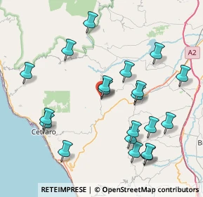 Mappa P.za Aldo Moro, 87013 Fagnano Castello CS, Italia (9.39)