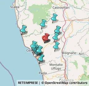 Mappa P.za Aldo Moro, 87013 Fagnano Castello CS, Italia (10.915)