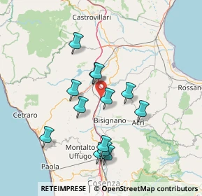 Mappa 87043 San Marco argentano CS, Italia (14.56077)