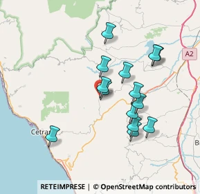 Mappa Via Roma, 87013 Fagnano Castello CS, Italia (6.98143)