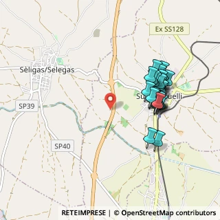 Mappa S.s.128 KM 20 snc Zona Artigianale, 09040 Selegas CA, Italia (1.01071)