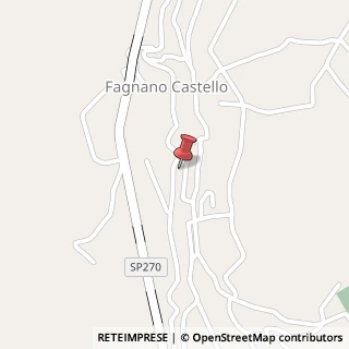 Mappa Via Don Giovanni Bosco, 1, 87013 Fagnano Castello, Cosenza (Calabria)