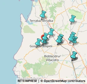 Mappa Zona Industriale S.S. 126 km 95, 09036 Guspini SU, Italia (15.1975)