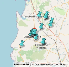 Mappa Zona Industriale S.S. 126 km 95, 09036 Guspini SU, Italia (10.475)
