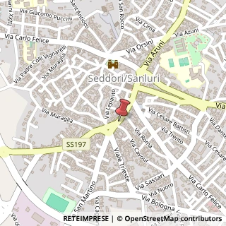 Mappa Via Giuseppe Garibaldi, 37, 09023 Sanluri, Medio Campidano (Sardegna)