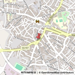 Mappa Via Giuseppe Garibaldi, 52, 09025 Sanluri, Medio Campidano (Sardegna)
