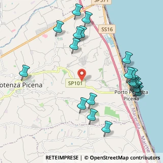 Mappa Contrada Pamperduto, 62018 Potenza Picena MC, Italia (2.606)