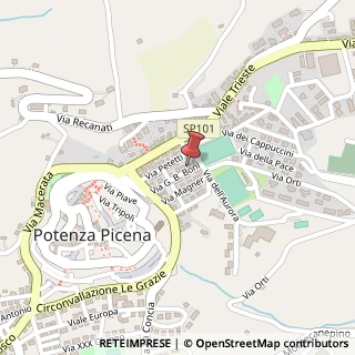 Mappa Via Giovan Battista Boni, 18, 62018 Potenza Picena MC, Italia, 62018 Potenza Picena, Macerata (Marche)