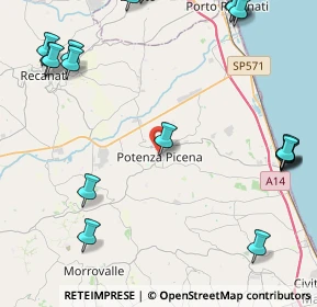 Mappa Belvedere Donatori di Sangue, 62018 Potenza Picena MC, Italia (6.4115)