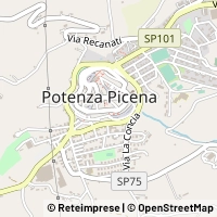 Mapa Potenza Picena