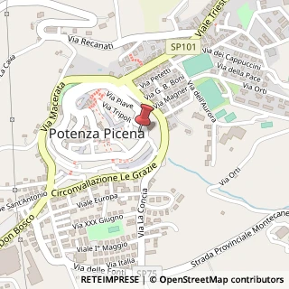 Mappa Piazza Guglielmo Marconi, 2, 62018 Potenza Picena, Macerata (Marche)