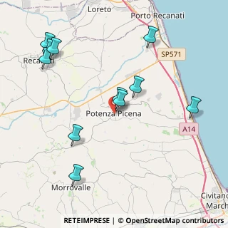 Mappa Piazza Giacomo Matteotti, 62018 Potenza Picena MC, Italia (4.69)