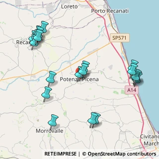 Mappa Piazza Giacomo Matteotti, 62018 Potenza Picena MC, Italia (5.0665)