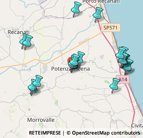 Mappa Via Caprera, 62018 Potenza Picena MC, Italia (4.286)