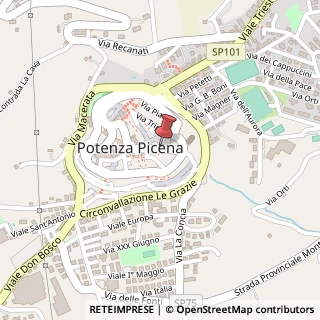 Mappa Via mugellini 13, 62018 Potenza Picena, Macerata (Marche)