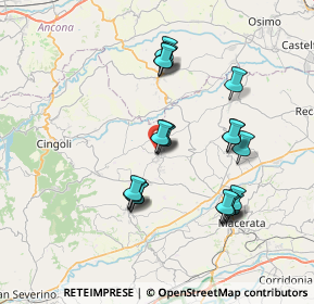 Mappa Via R. Sanzio, 62010 Appignano MC, Italia (7.0565)