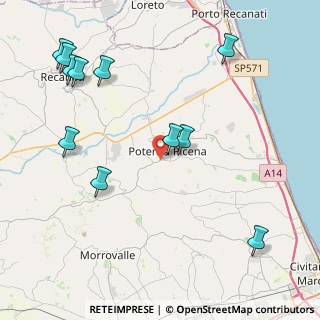 Mappa Viale D. Bosco, 62018 Potenza Picena MC, Italia (5.25091)