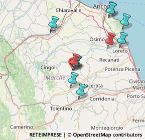 Mappa CAP, 62010 Appignano MC, Italia (15.26909)