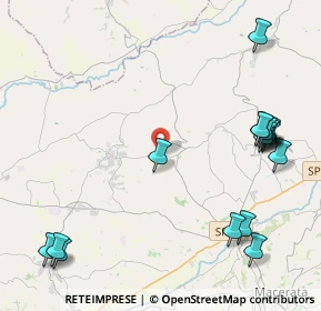 Mappa Contrada Forano, 62010 Appignano MC, Italia (5.65353)