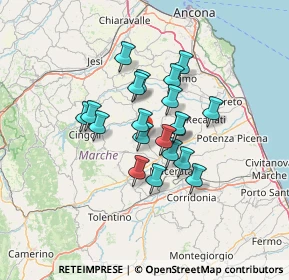 Mappa Contrada Forano, 62010 Appignano MC, Italia (10.069)