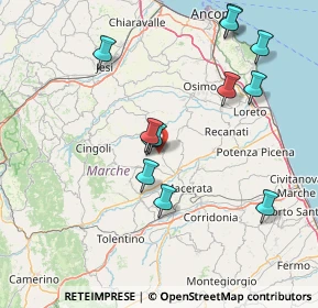 Mappa Contrada Forano, 62010 Appignano MC, Italia (15.93667)