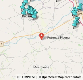 Mappa Via Rodolfo Tambroni Armaroli, 62010 Montelupone MC, Italia (6.4115)