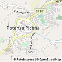 Mapa Potenza Picena