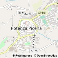 Hartă Potenza Picena