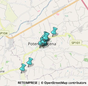 Mappa Via Le rupi, 62018 Potenza Picena MC, Italia (0.84167)