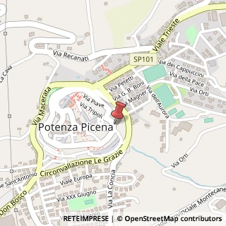 Mappa str. St. Regina, 7, 62018 Potenza Picena, Macerata (Marche)