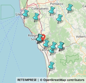 Mappa SS 1 Aurelia, 56040 Castellina Marittima PI (13.90143)