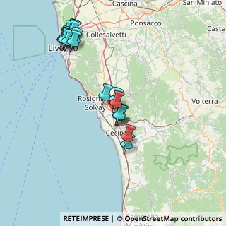 Mappa SS 1 Aurelia, 56040 Castellina Marittima PI (17.395)