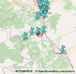 Mappa Via Antonio Migliorati, 06012 Città di Castello PG, Italia (9.21211)