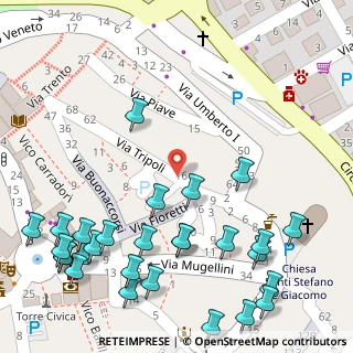 Mappa Via Tripoli, 62018 Potenza Picena MC, Italia (0.08571)
