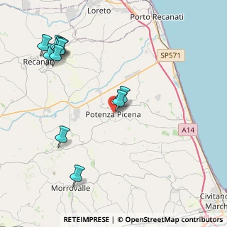 Mappa Via Trento, 62018 Potenza Picena MC, Italia (5.17)